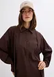 Abito chemisier oversize in misto viscosa, bonprix