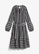 Abito midi a righe in puro cotone, bonprix
