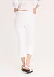 Pantaloni capri in cotone elasticizzato, bonprix