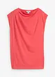 Maglia in morbido tessuto misto viscosa con scollo a cascata, bonprix