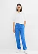 Pantaloni a carota in misto cotone elasticizzato, bonprix