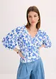 Maglia con inserto smock, bonprix