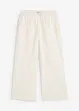 Pantaloni a palazzo in seersucker, lunghezza 7/8, bonprix