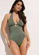 Costume intero all'americana con filato glitterato, bonprix