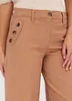 Pantaloni in twill con bottoni decorativi, bonprix