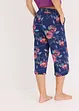 Pantaloni culotte da pigiama in misto cotone e viscosa con tasche, bonprix