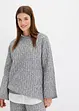 Maglione oversize con lavorazione a trecce, bonprix
