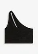 Top monospalla con motivo twist, bonprix