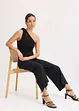 Top monospalla con motivo twist, bonprix