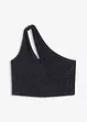 Top monospalla con motivo twist, bonprix