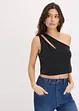 Top monospalla con motivo twist, bonprix