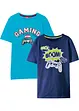T-shirt in puro cotone biologico (pacco da 2), bonprix
