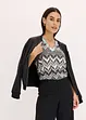 Top con paillettes, bonprix