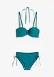 Bikini a balconcino con spalline aggiuntive da legare al collo (set 2 pezzi), bonprix