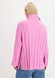 Maglione a collo alto a coste, bonprix