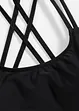 Reggiseno bustier per bikini con spalline incrociate, bonprix