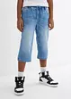 Bermuda lunghi in jeans con elastico in vita, slim fit, bonprix