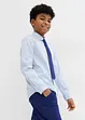 Pantaloni chino, camicia a maniche lunghe e cravatta (set 3 pezzi), bonprix