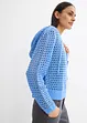 Maglione a punto ajour con cappuccio, bonprix
