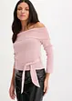 Maglione cropped con spalle scoperte, bonprix