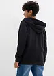 Felpa con zip e cappuccio in morbido misto cotone, bonprix
