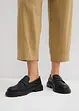 Pantaloni a carota in misto lino e viscosa, lunghezza 7/8, bonprix