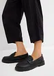 Pantaloni a carota in misto lino e viscosa, lunghezza 7/8, bonprix