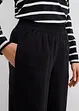 Pantaloni a carota in misto lino e viscosa, lunghezza 7/8, bonprix