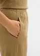 Pantaloni a carota in misto lino e viscosa, lunghezza 7/8, bonprix