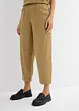 Pantaloni a carota in misto lino e viscosa, lunghezza 7/8, bonprix