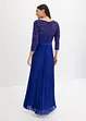 Abito di chiffon con pizzo e gonna plissettata, bonprix