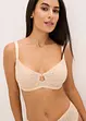 Reggiseno minimizer con ferretto e pizzo oglitterato bicolore, bonprix