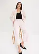 Blazer elasticizzato in twill con cintura da annodare, bonprix