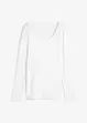 Maglia a maniche lunghe con scollo rotondo in puro cotone biologico, bonprix