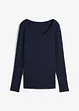 Maglia a maniche lunghe con scollo rotondo in puro cotone biologico, bonprix
