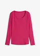 Maglia a maniche lunghe con scollo rotondo in puro cotone biologico, bonprix