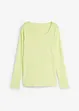 Maglia a maniche lunghe con scollo rotondo in puro cotone biologico, bonprix