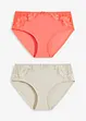 Slip alto con pizzo (pacco da 2), bonprix