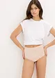 Culotte a vita alta lucida con effetto modellante medio, bonprix