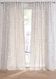 Tenda trasparente in fantasia grafica (pacco da 1), bonprix