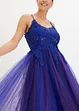 Abito lungo in delicato tulle con pizzo, bonprix