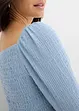 Maglia a maniche lunghe con arricciature, bonprix