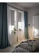 Tenda trasparente in fantasia ad onde con poliestere riciclato (pacco da 1), bonprix