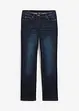 Jeans straight in cotone con cinta comoda, vita media, bonprix