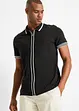 Polo in piquet di puro cotone con cerniera, bonprix