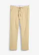 Pantaloni chino in misto lino con elastico in vita regular fit, straight, bonprix