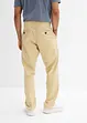 Pantaloni chino in misto lino con elastico in vita regular fit, straight, bonprix