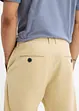 Pantaloni chino in misto lino con elastico in vita regular fit, straight, bonprix