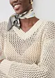 Maglione traforato in misto lino leggero, bonprix