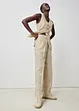 Pantaloni con cintura (set 2 pezzi) in puro lino, bonprix